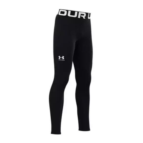 Under Armour Cold Gear Leggings Boys Medium Fitted Athletic Wear Cold Weather - Picture 1 of 9